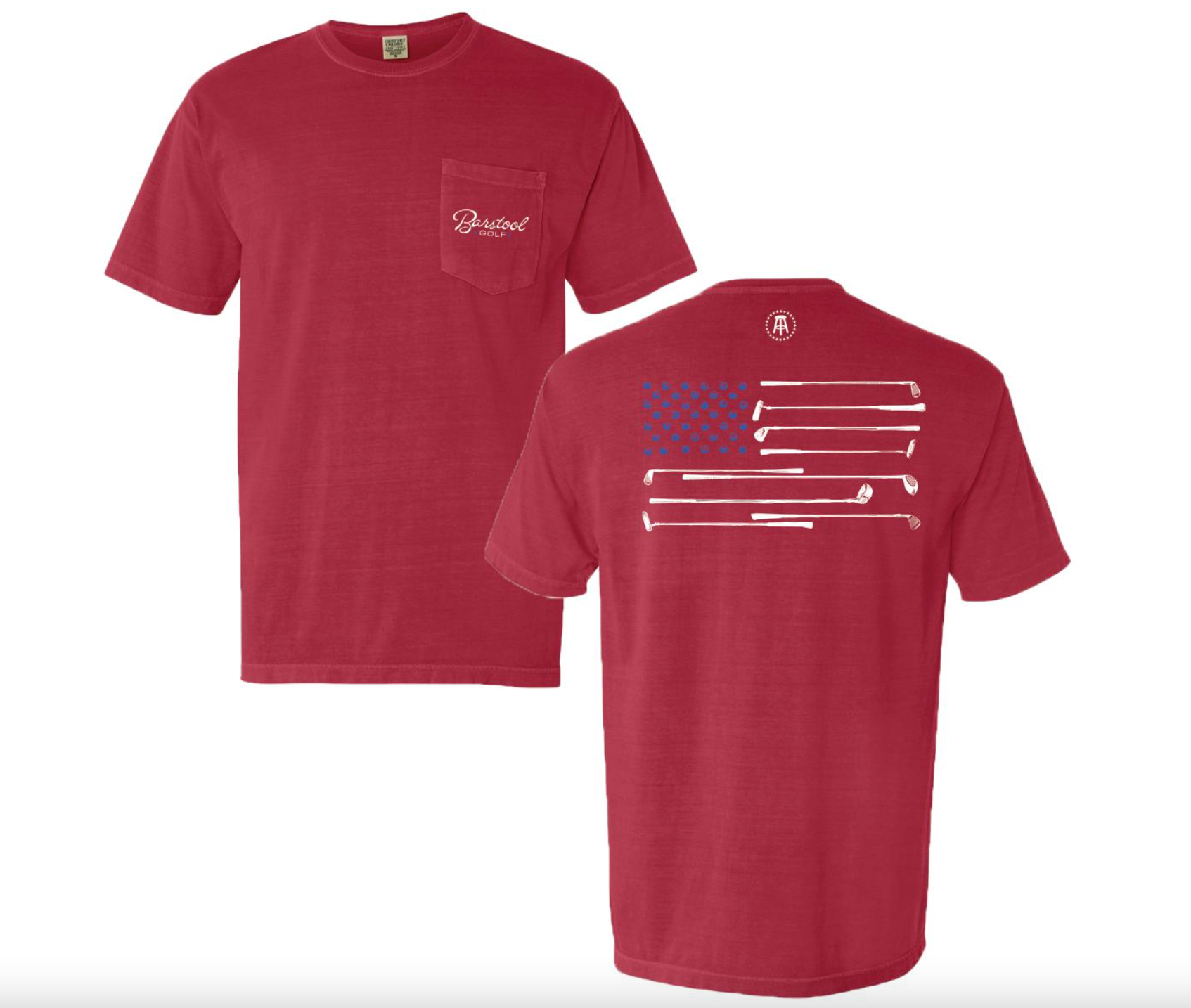 Barstool Golf Flag Pocket Tee Shop Escape Outdoors