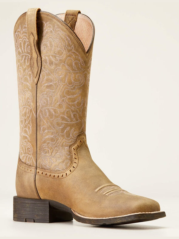 Women's Round Up Remuda Wide Square Toe Western Boot shop-escape-outdoors