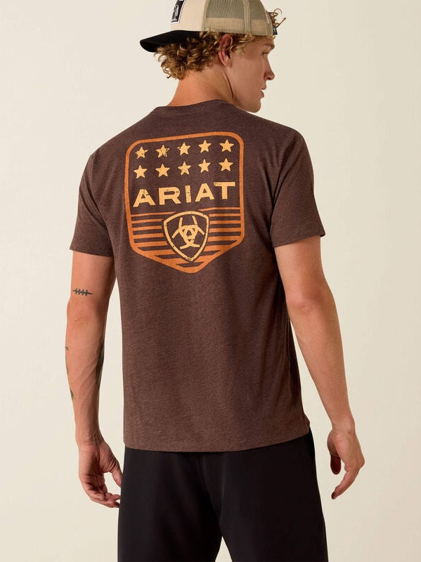 Men's Ariat Stripe Patriotic Badge T-Shirt shop-escape-outdoors