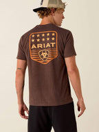 Men's Ariat Stripe Patriotic Badge T-Shirt shop-escape-outdoors