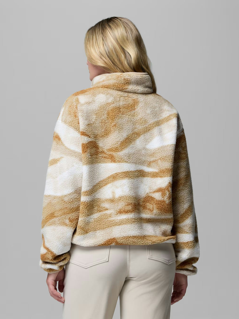 Women's Helvetia II Printed Cropped Half Snap Fleece Pullover shop-escape-outdoors