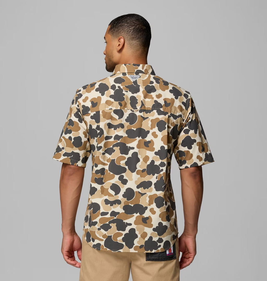 Men's PFG Bonefish Flats Printed Short Sleeve Shirt