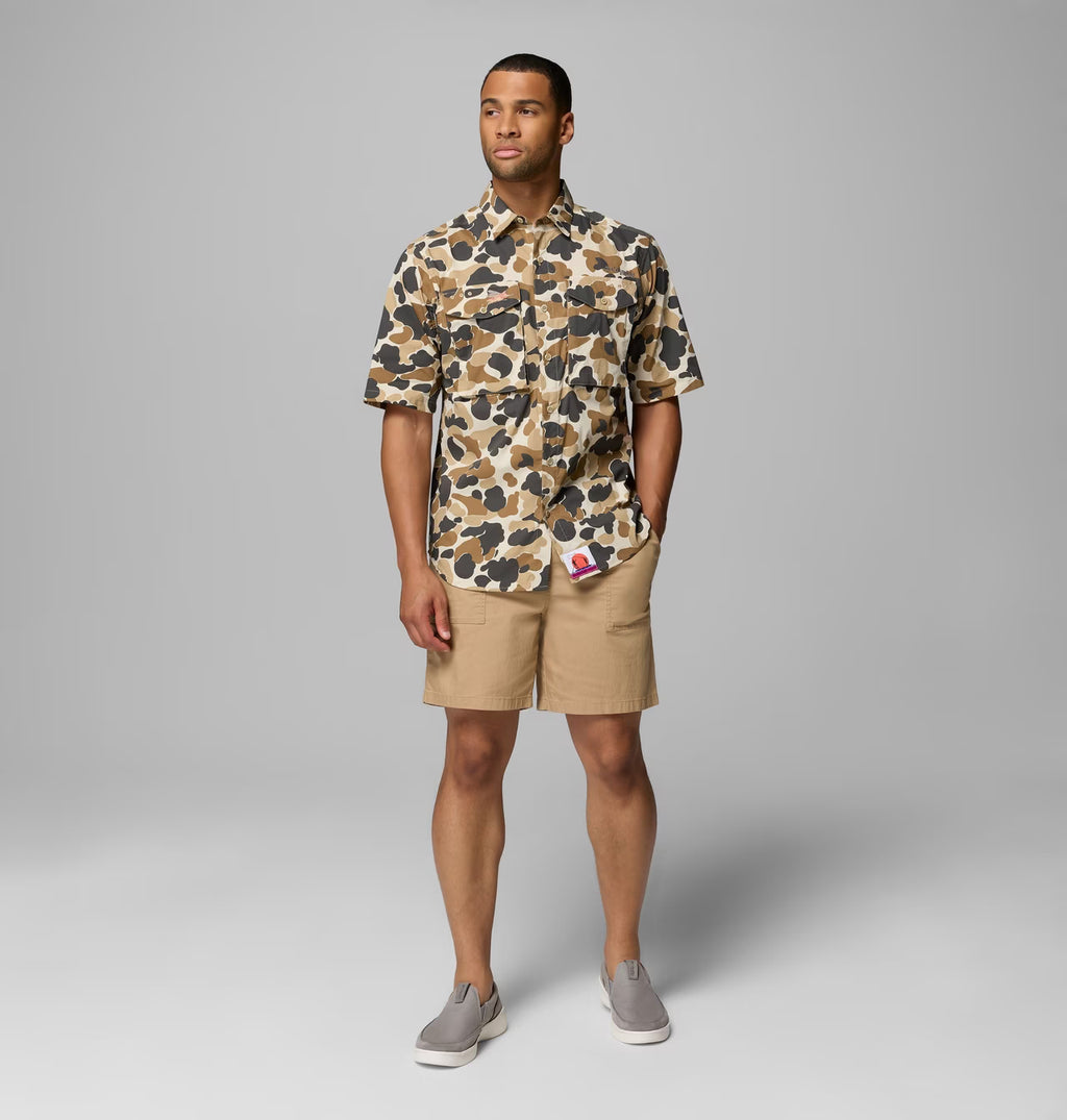 Men's PFG Bonefish Flats Printed Short Sleeve Shirt