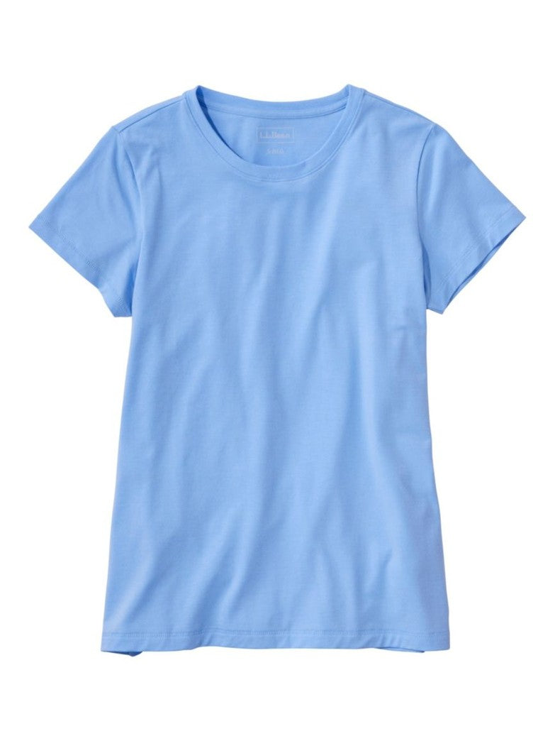 Women's Soft Stretch Supima-Blend Tee, Crewneck Short-Sleeve shop-escape-outdoors