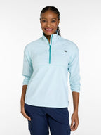 Women's Everyday SunSmart Woven Shirt, Quarter-Zip Pullover Colorblock shop-escape-outdoors