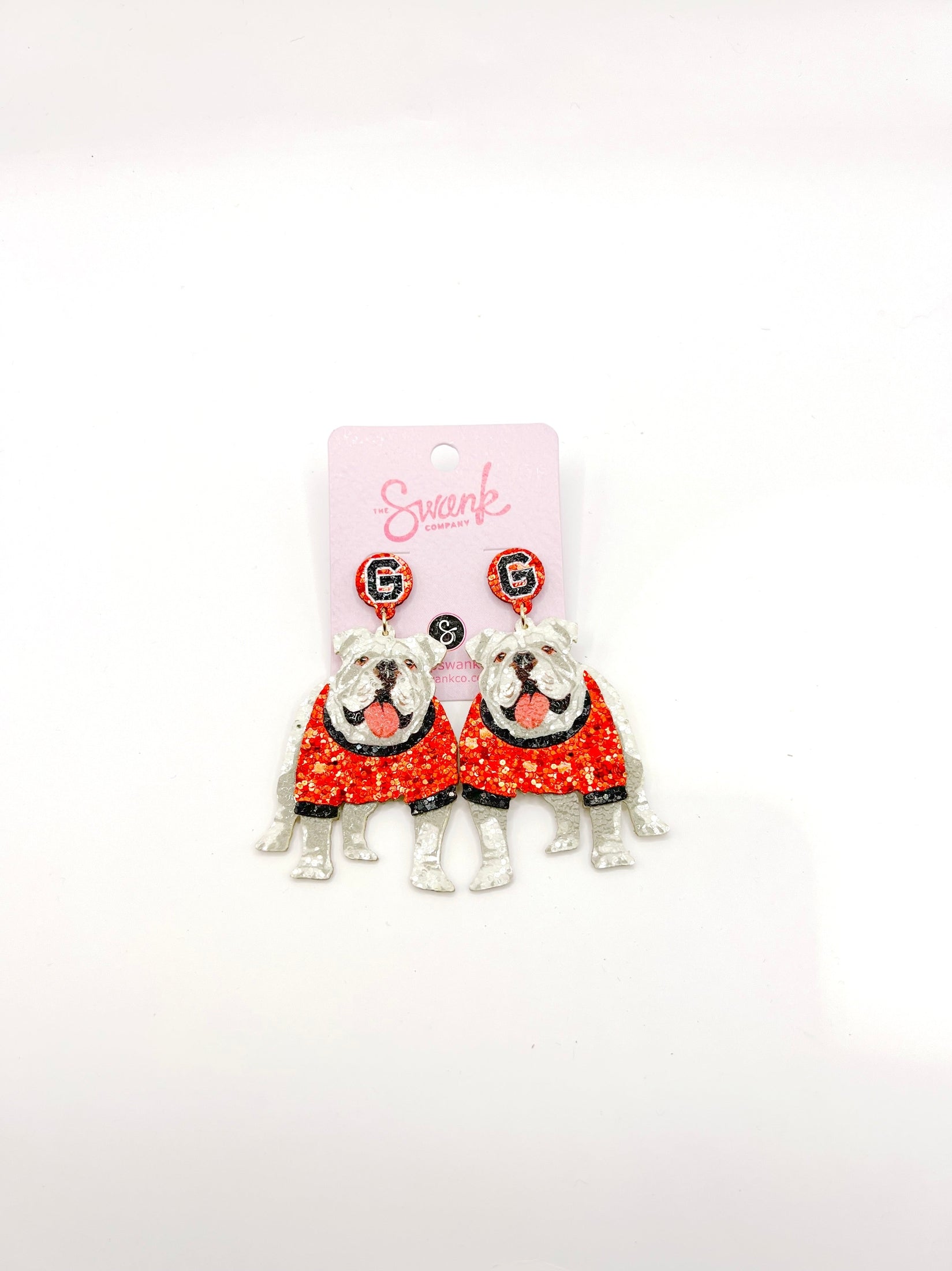 Georgia Bulldog Glitter Earrings shop-escape-outdoors