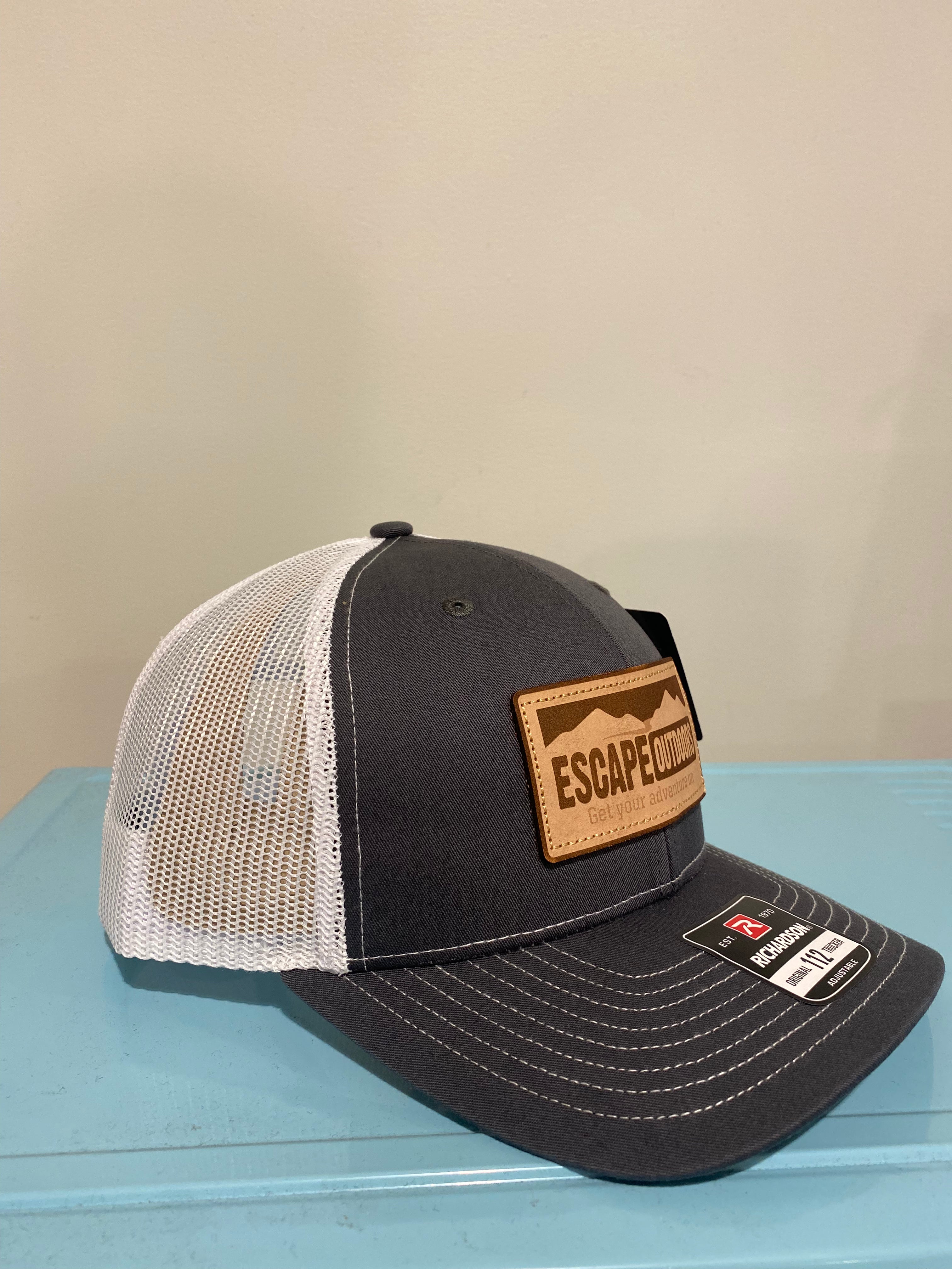 Escape Long Leather Patch Trucker Hat shop-escape-outdoors