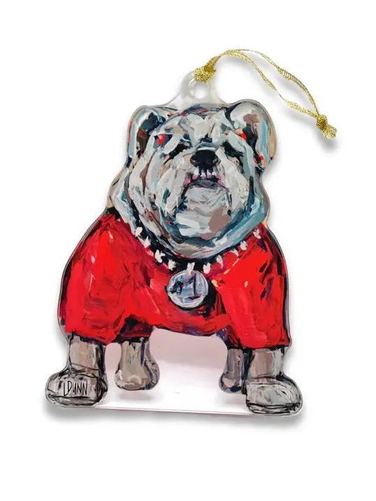 Lauren Dunn Georgia Bulldog Acrylic Ornament shop-escape-outdoors