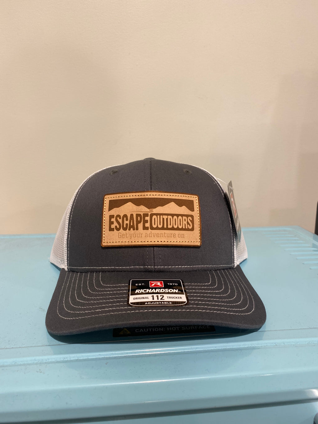 Escape Long Leather Patch Trucker Hat shop-escape-outdoors