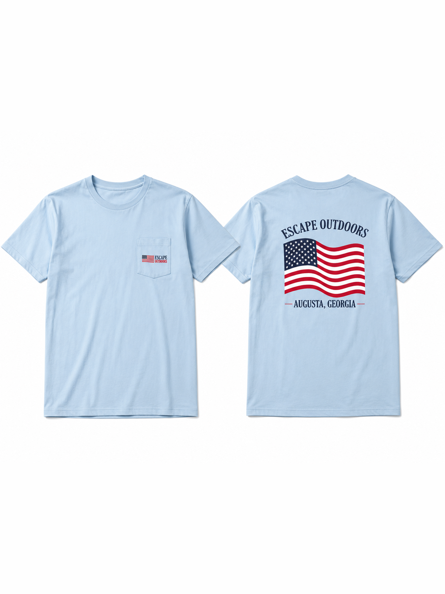 Escape Outdoors American Flag Tee - Shop Escape Outdoors