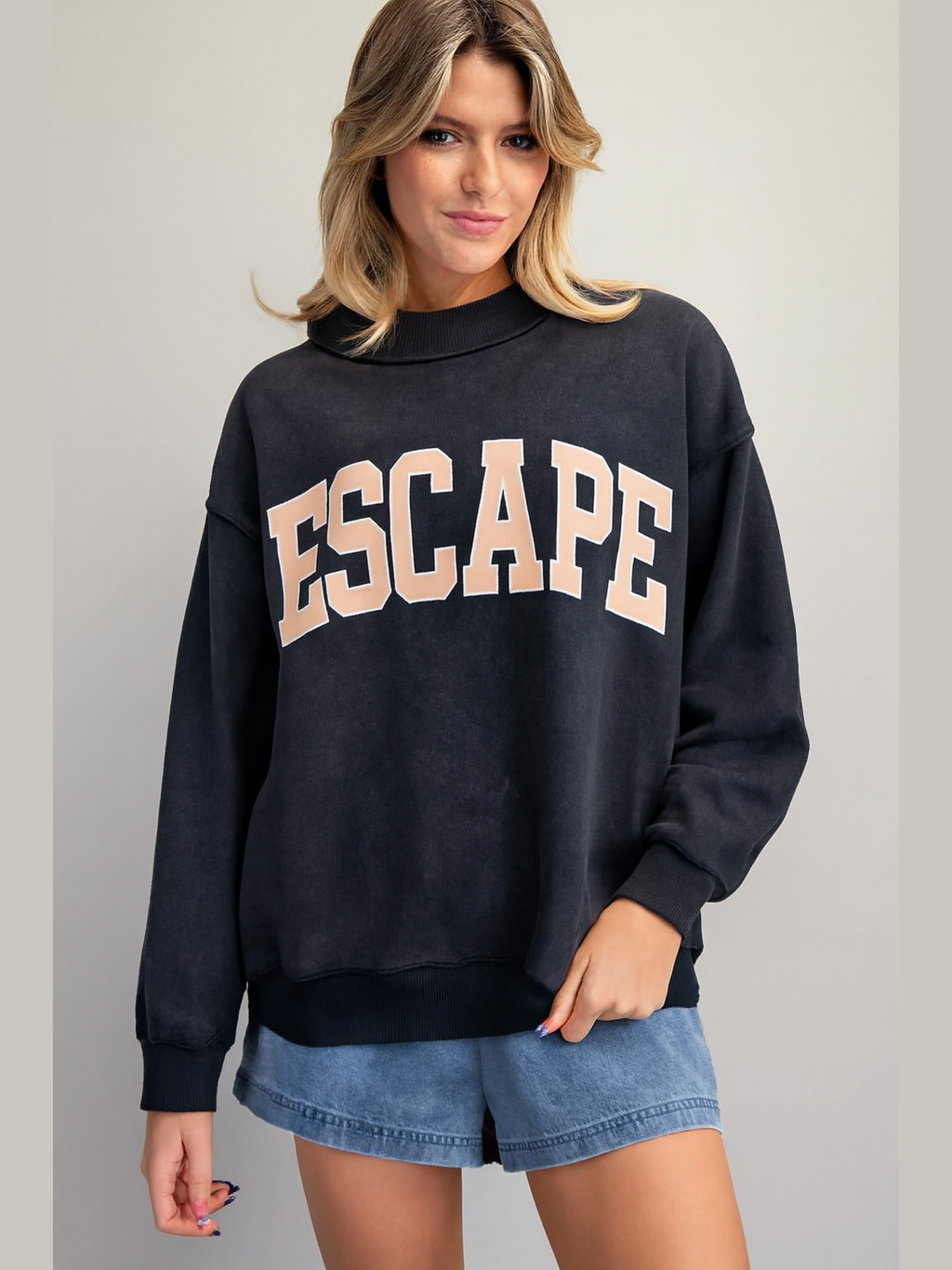 Escape Printed Mock Neck Top shop-escape-outdoors