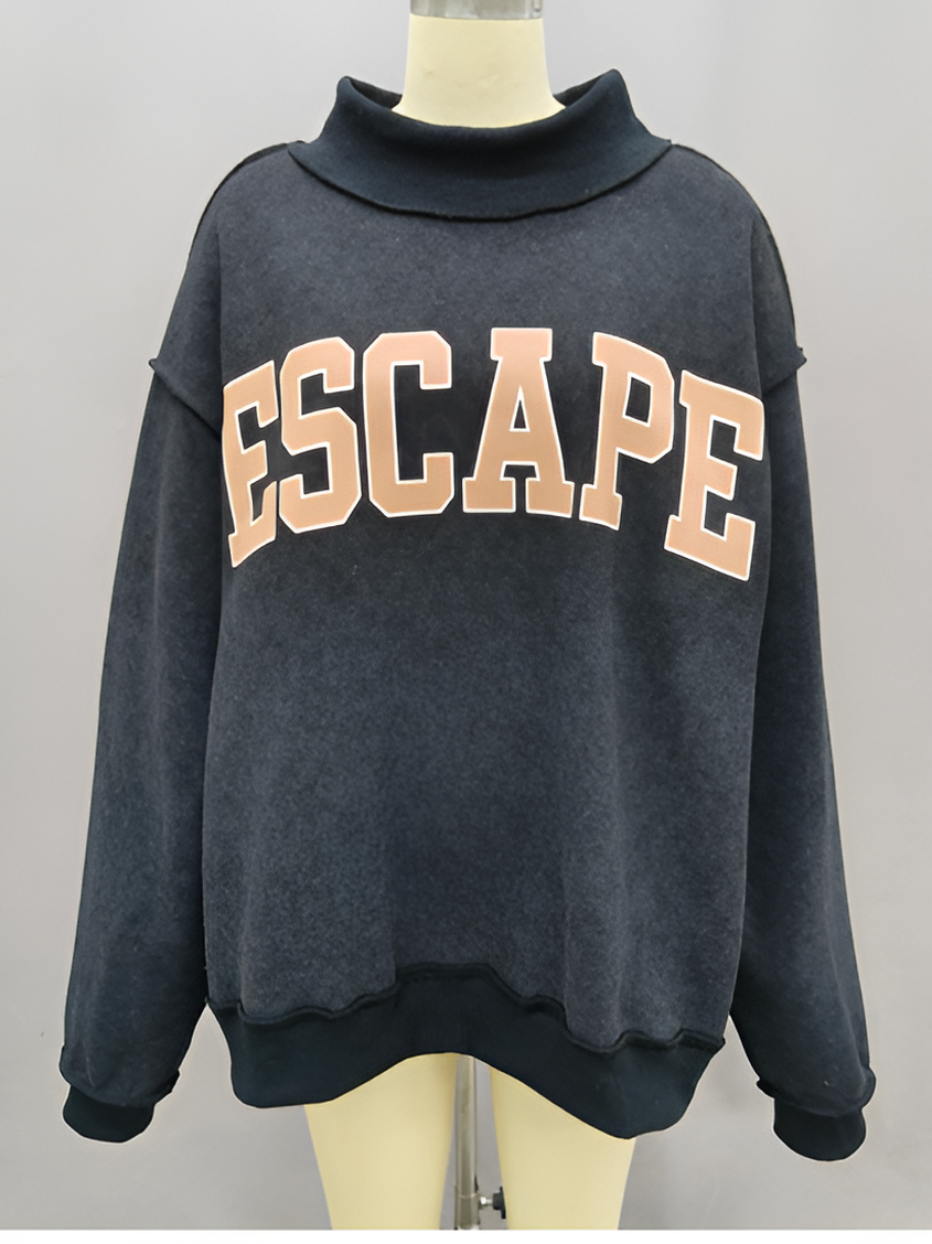 Escape Printed Mock Neck Top shop-escape-outdoors