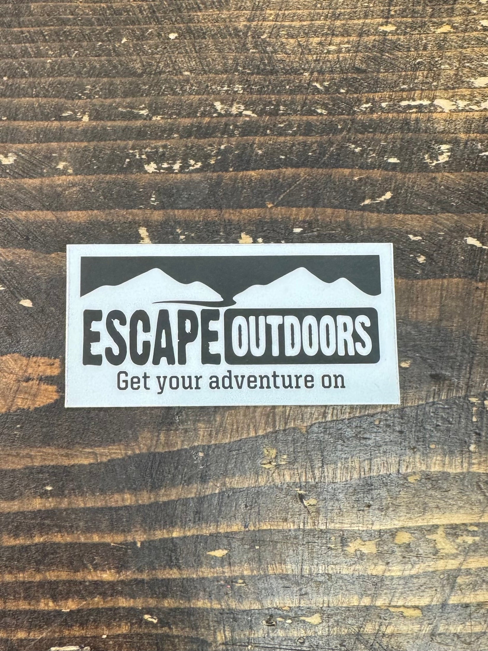 Get your adventure on Sticker shop-escape-outdoors