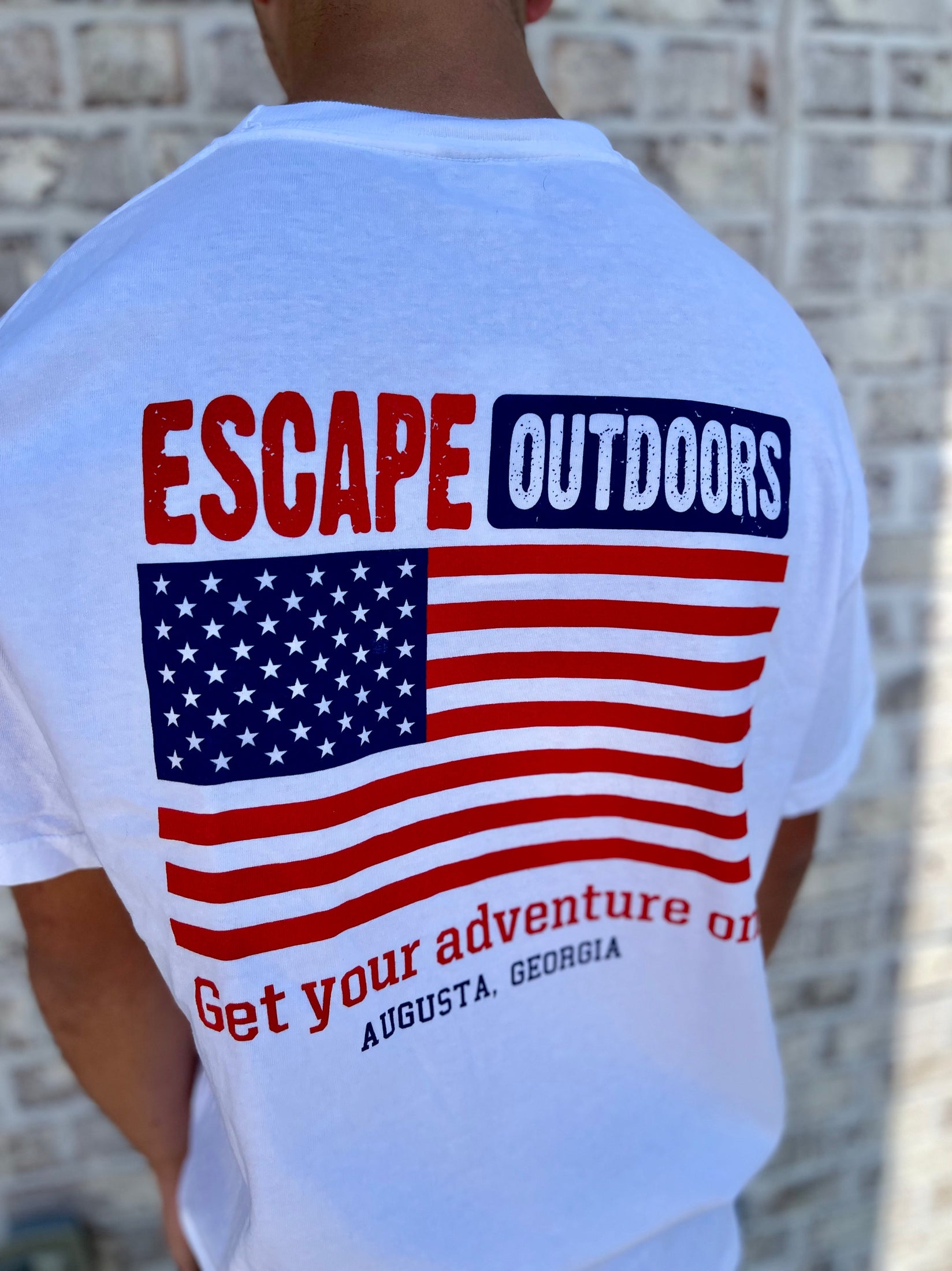 Escape American Flag SS Tee shop-escape-outdoors