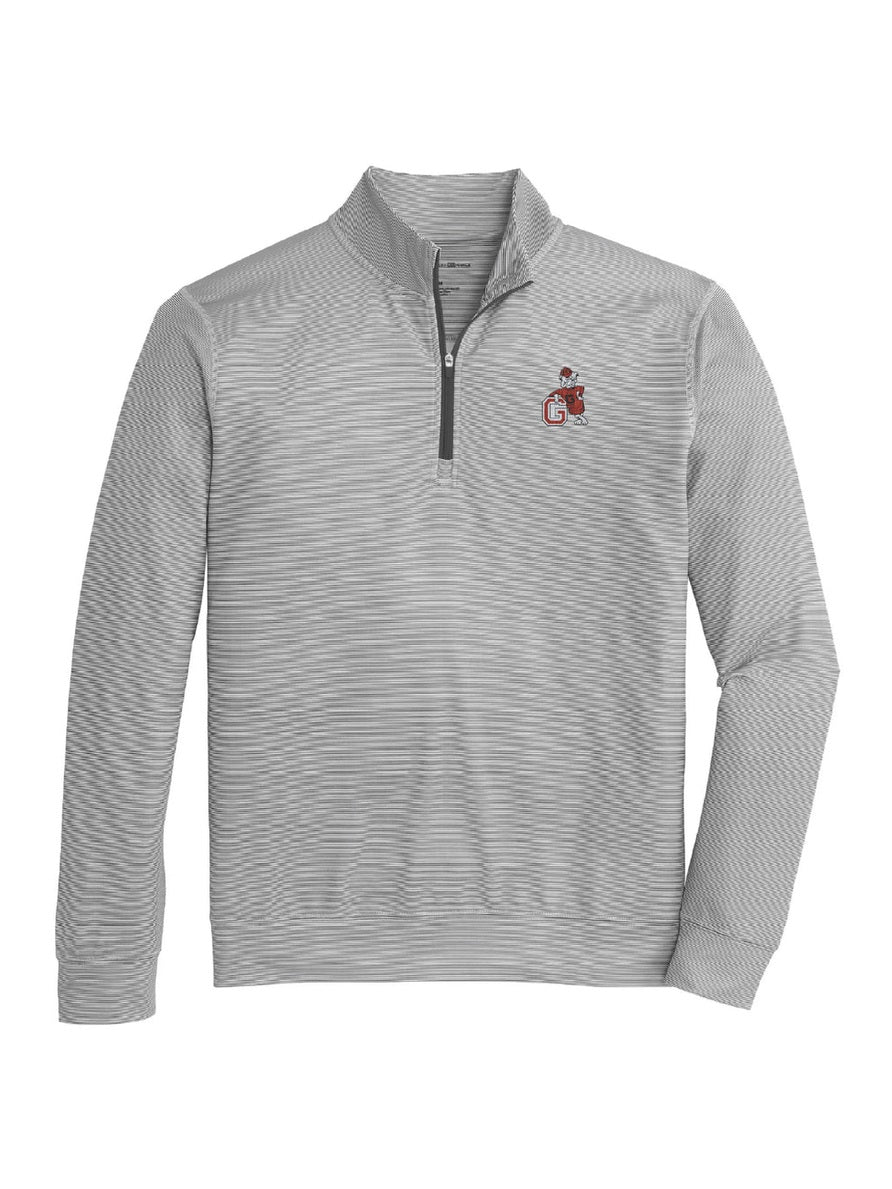 UGA G Dog Hairline Stripe Printed Performance 1/4 Zip - Shop Escape Outdoors