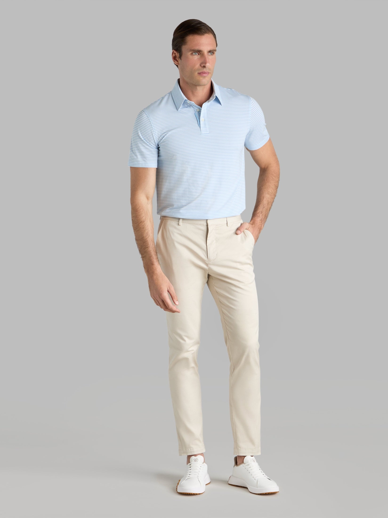 All Play Stripe Stretch Knit Polo shop-escape-outdoors