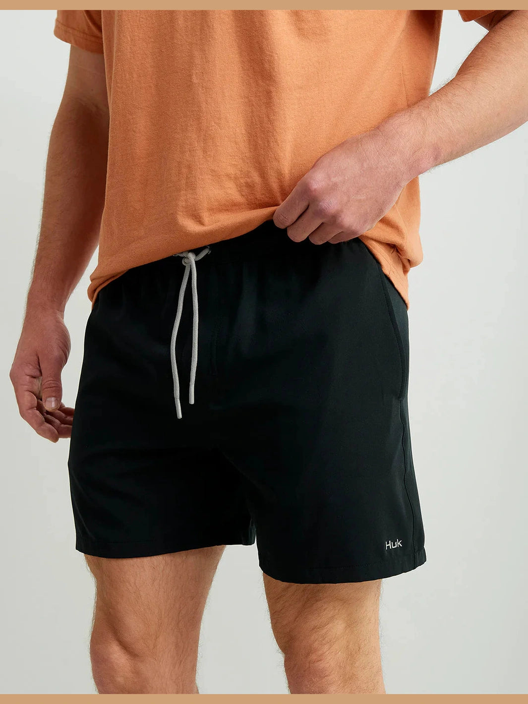 HUK Pursuit Volley Short, Quick-Dry Fishing Shorts for Men Costume a Pantaloncino, Indicatore Canale, S Uomo