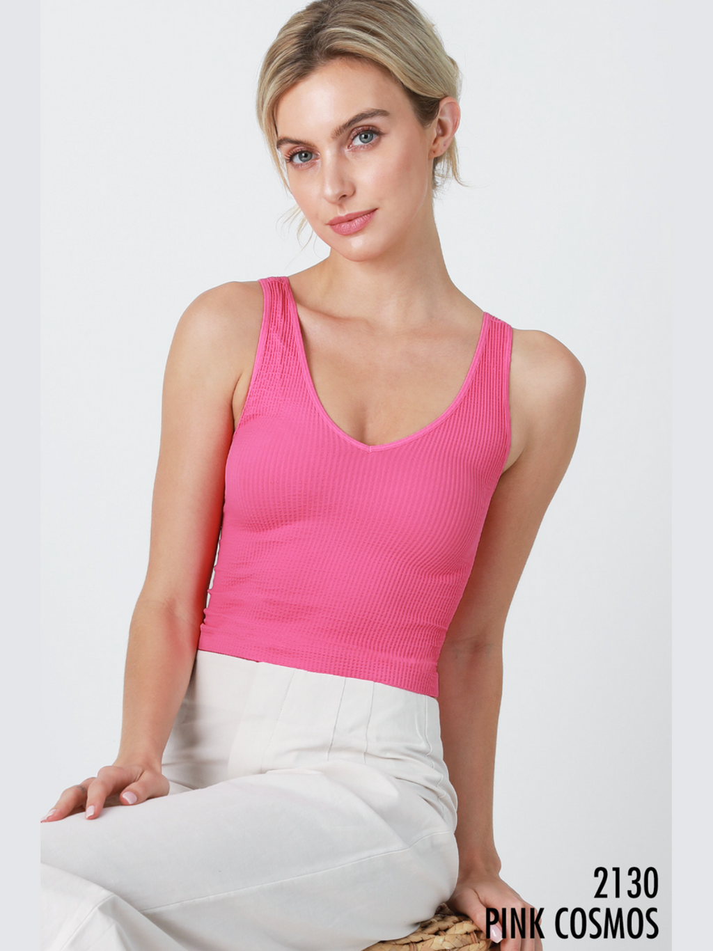 V Neck Ribbed Crop Top shop-escape-outdoors