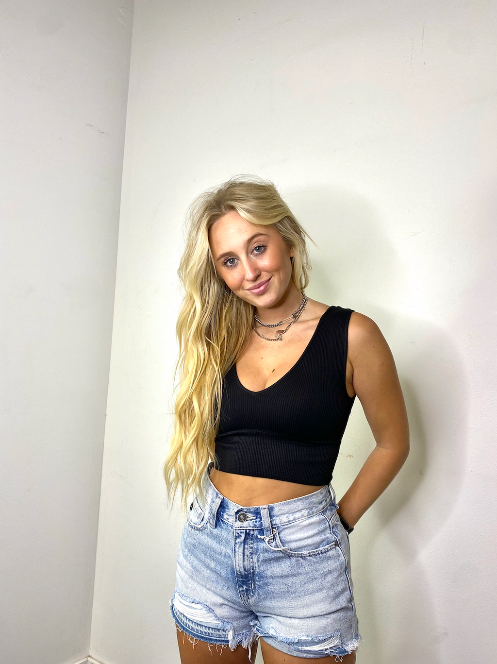 Autumn V Neck Crop Top shop-escape-outdoors