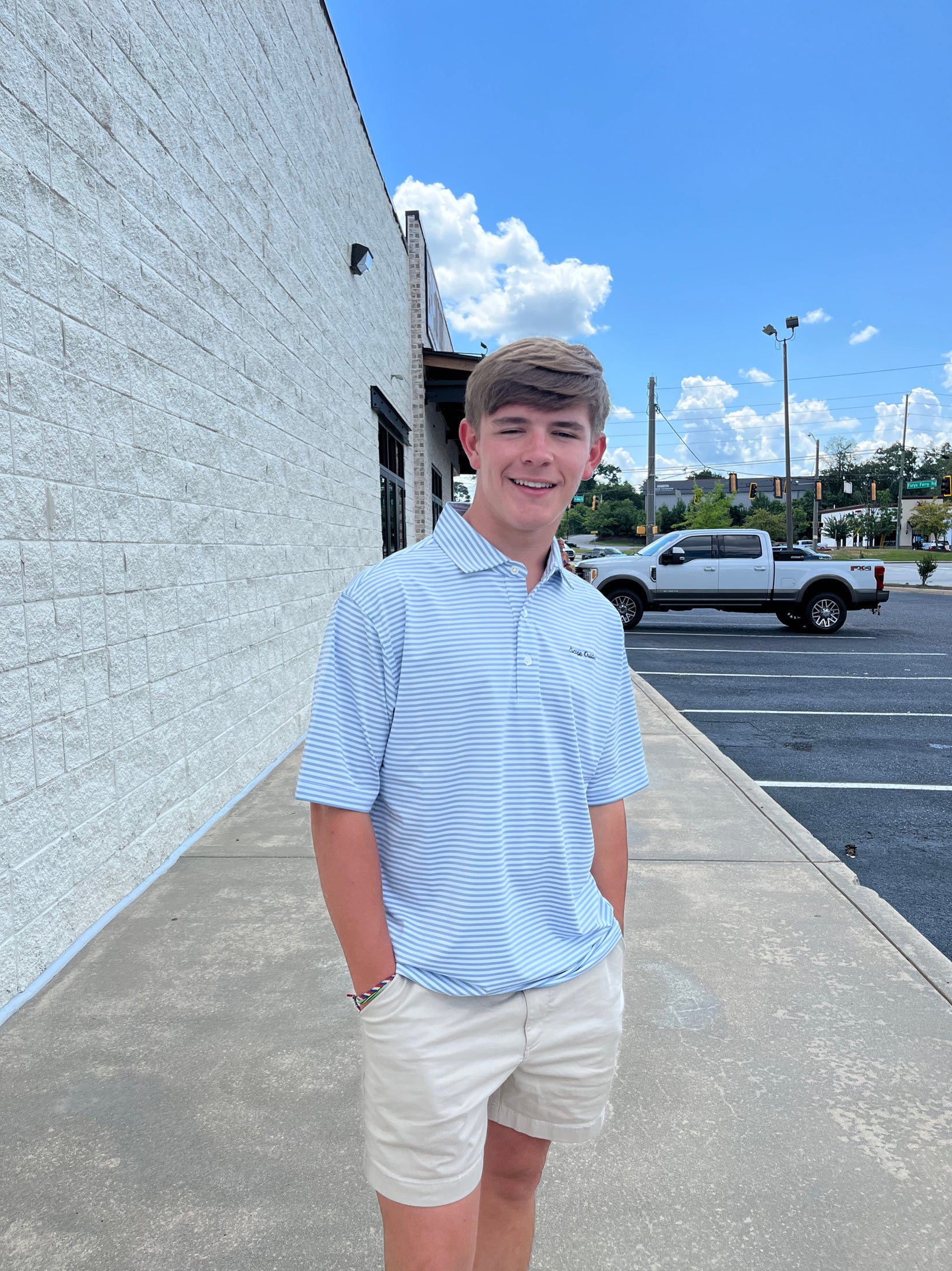 Escape Outdoors Mulligan Stripe Performance Polo shop-escape-outdoors