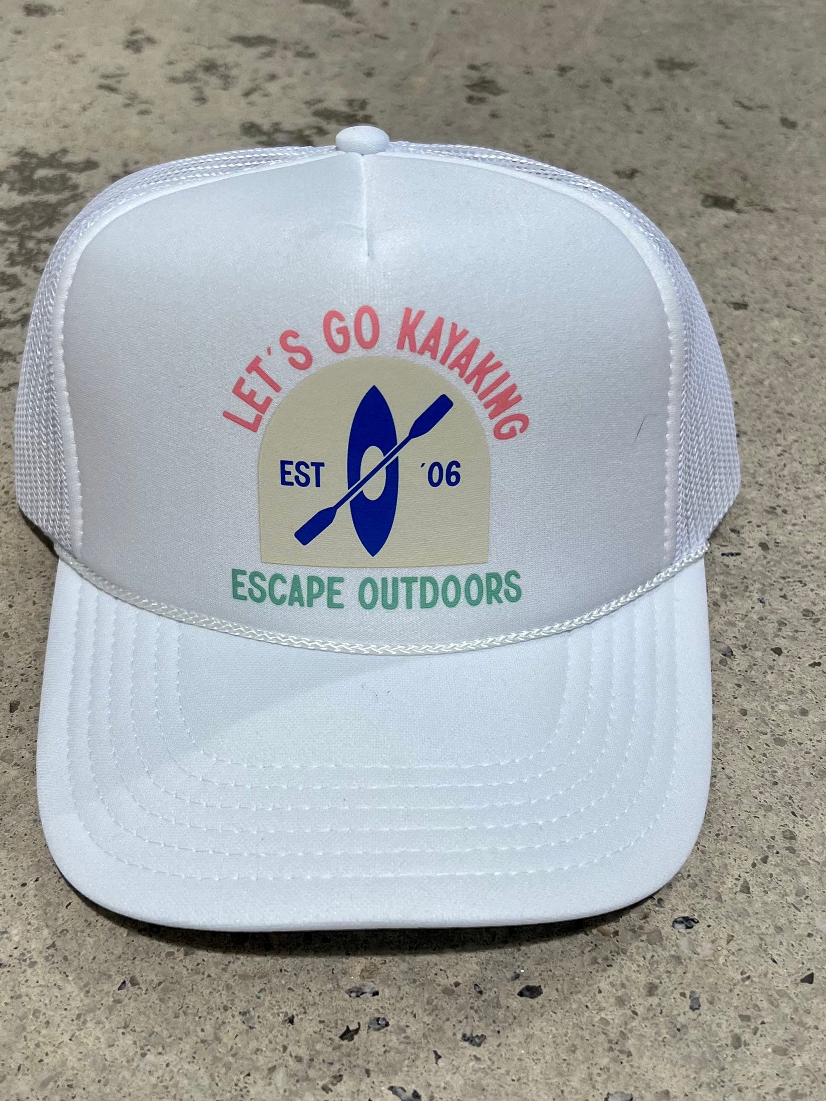 Let's Go Kayaking Trucker Hat shop-escape-outdoors