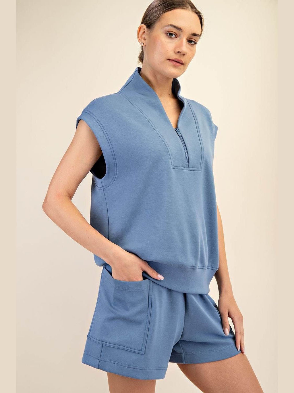 Modal V-neck Sleeveless Top shop-escape-outdoors