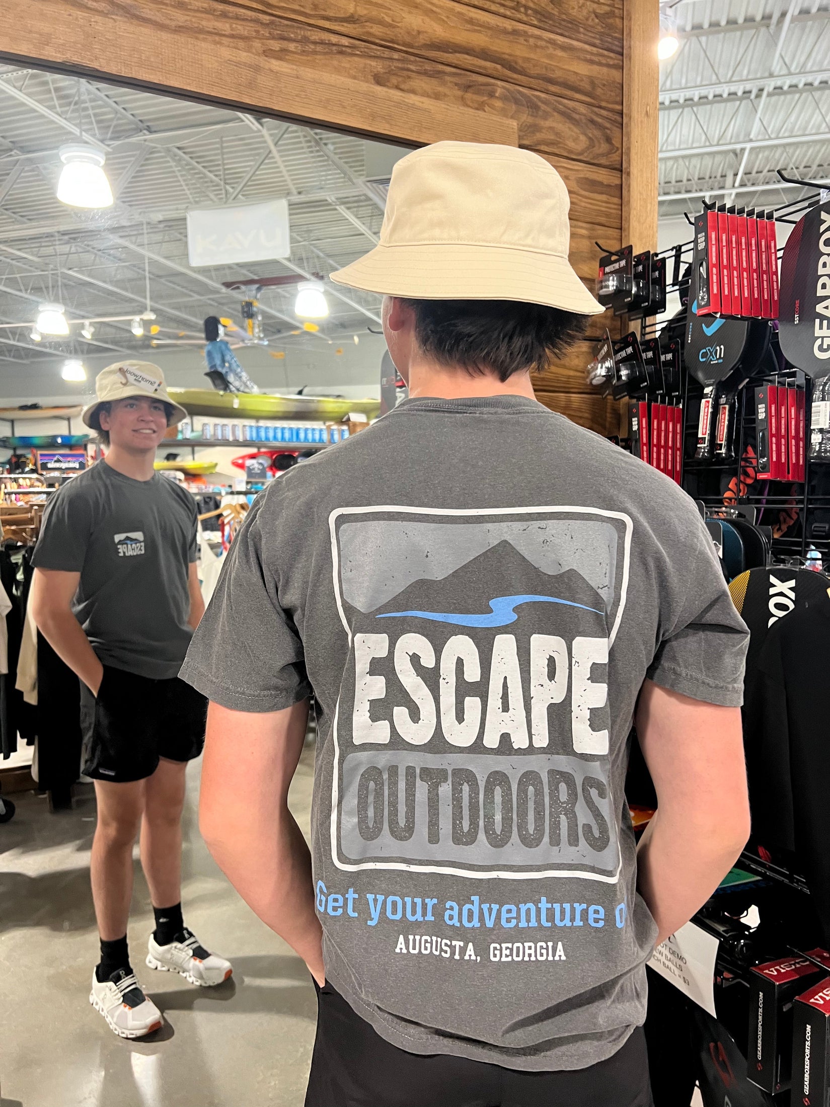 White & Grey Logo SS Escape Tee shop-escape-outdoors