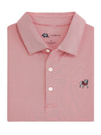Hairline Stripe Standing Bulldog Performance Polo shop-escape-outdoors