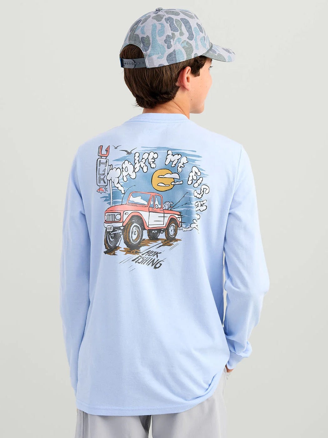 Kids Huk Truck Long Sleeve Tee shop-escape-outdoors