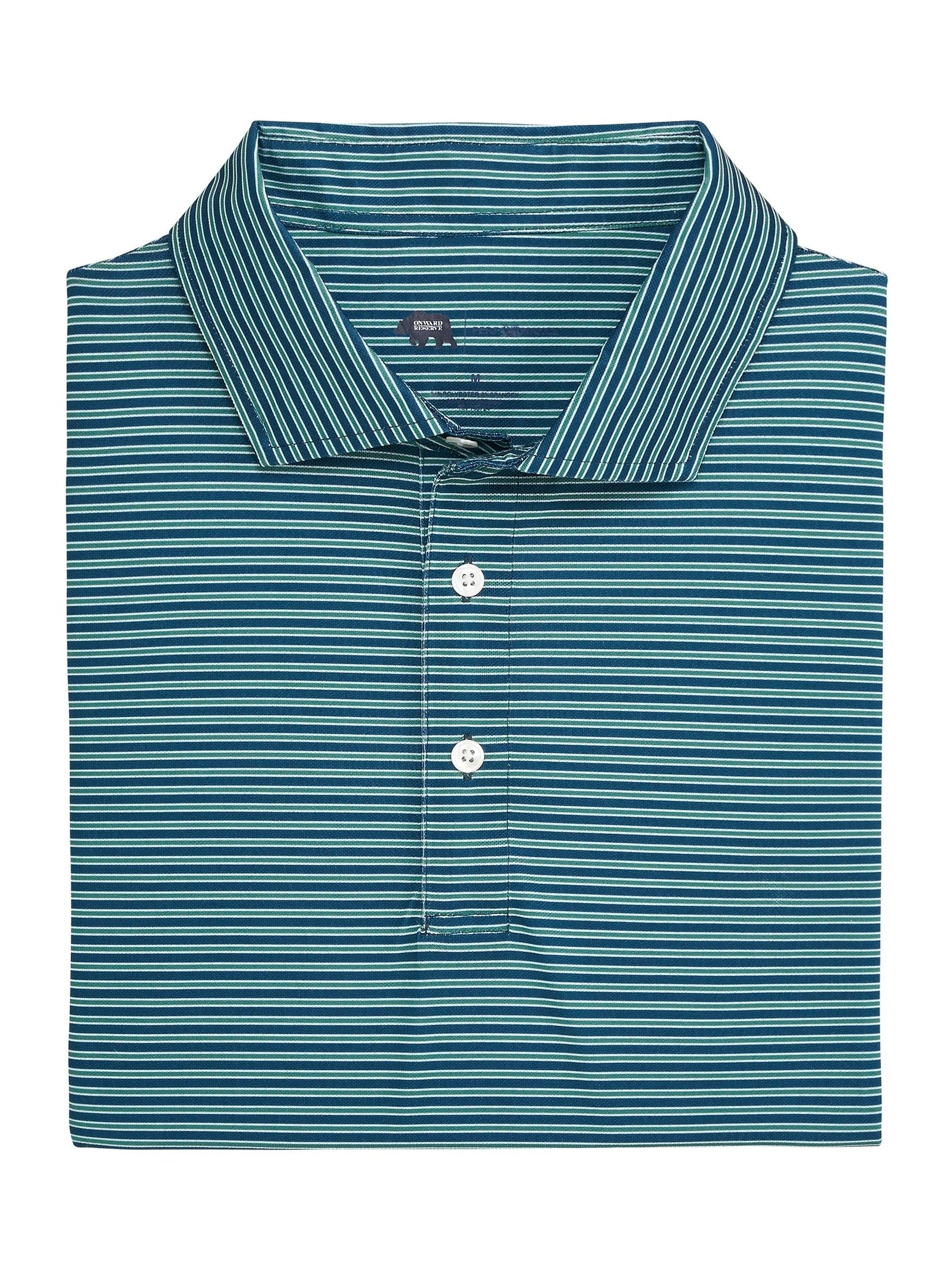 Trophy Stripe Performance Pique Polo shop-escape-outdoors
