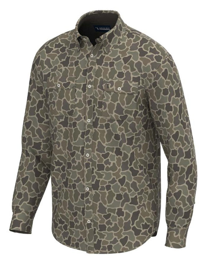 Camo Button Up shop-escape-outdoors