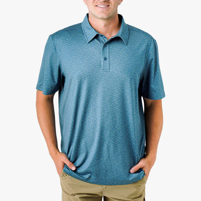 Cypress Printed Performance Polo Shirt shop-escape-outdoors