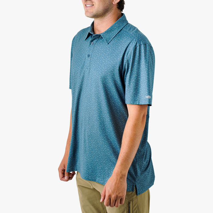 Cypress Printed Performance Polo Shirt shop-escape-outdoors