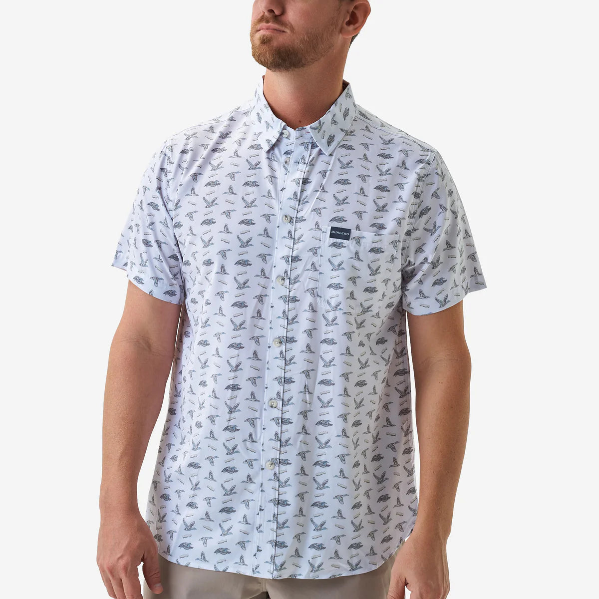 Burlebo Performance Button-Up Polo Shirt shop-escape-outdoors