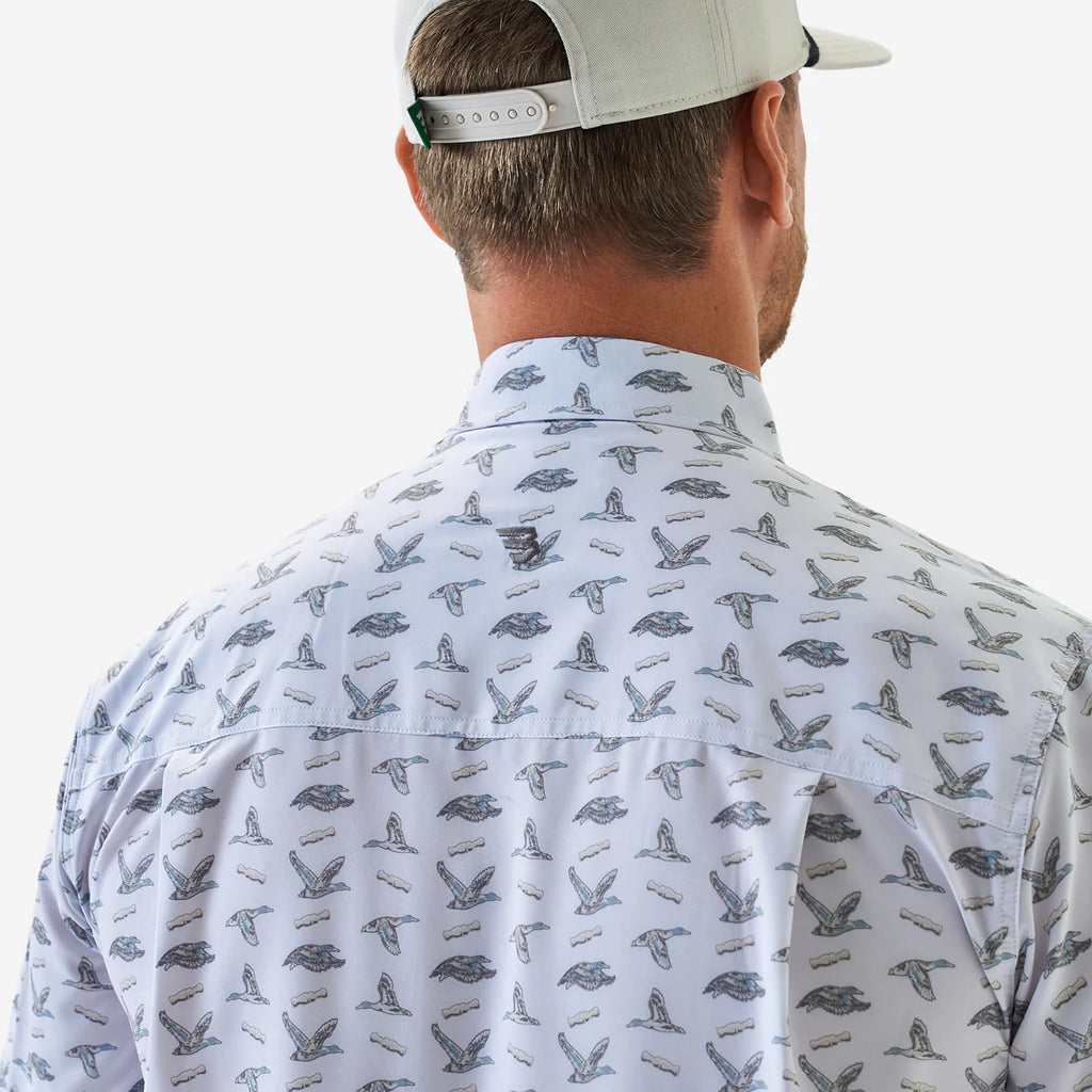 Burlebo Performance Button-Up Polo Shirt shop-escape-outdoors