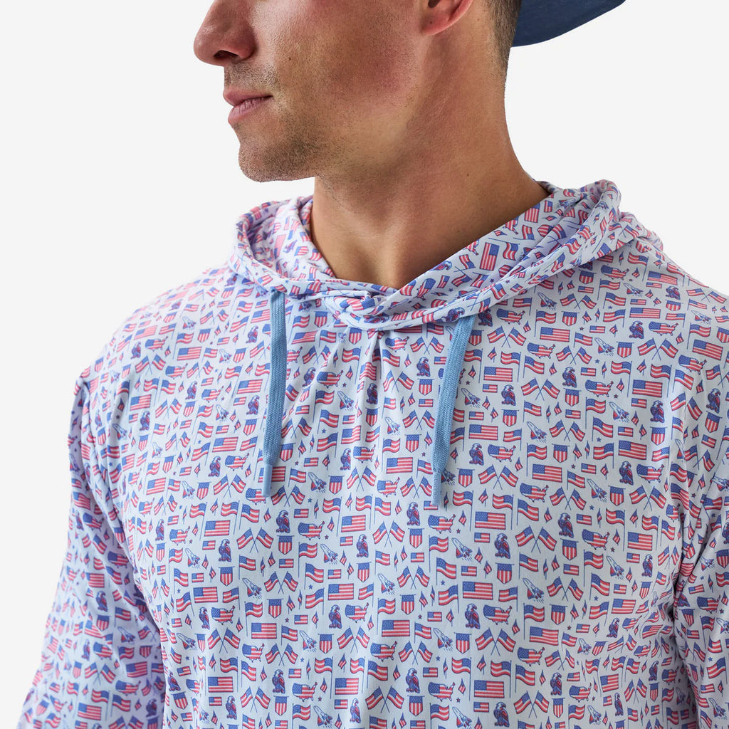Burlebo Performance Hoodie - Old Glory shop-escape-outdoors