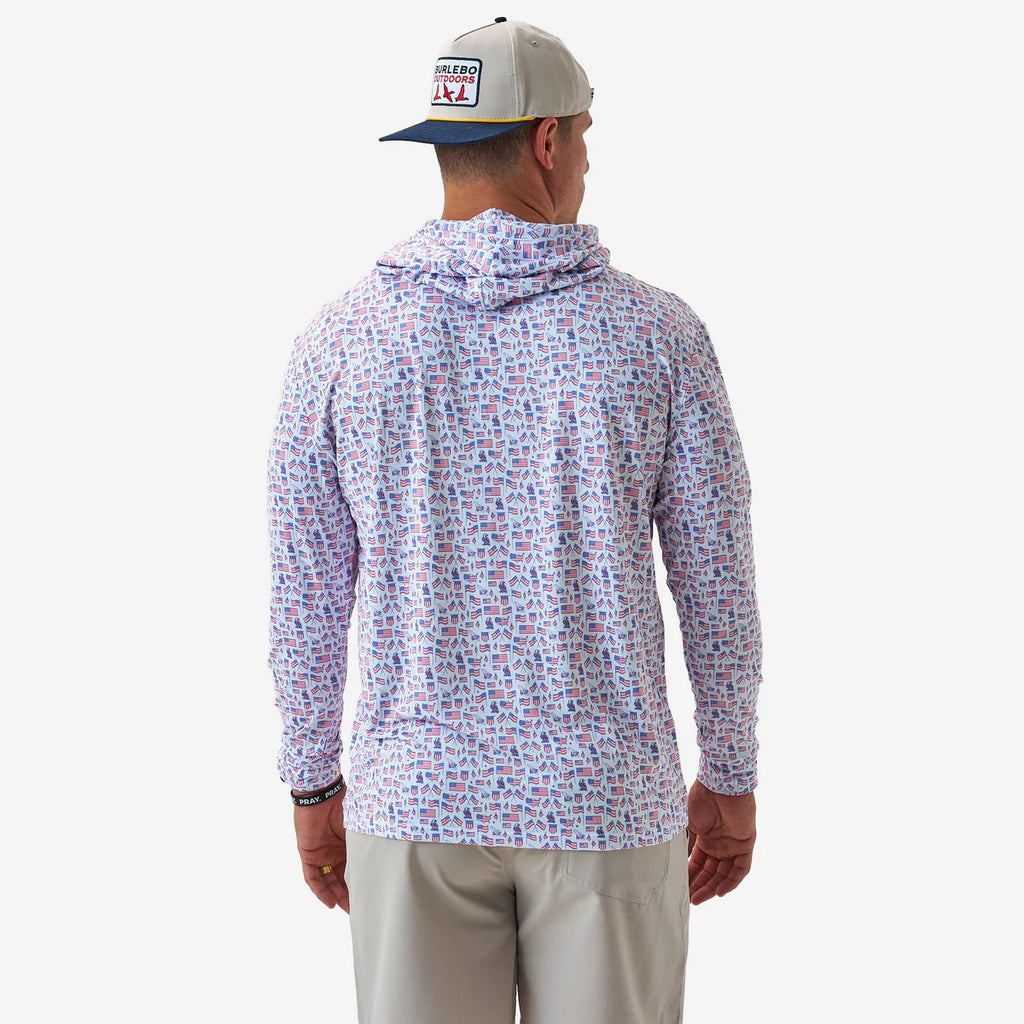 Burlebo Performance Hoodie - Old Glory shop-escape-outdoors