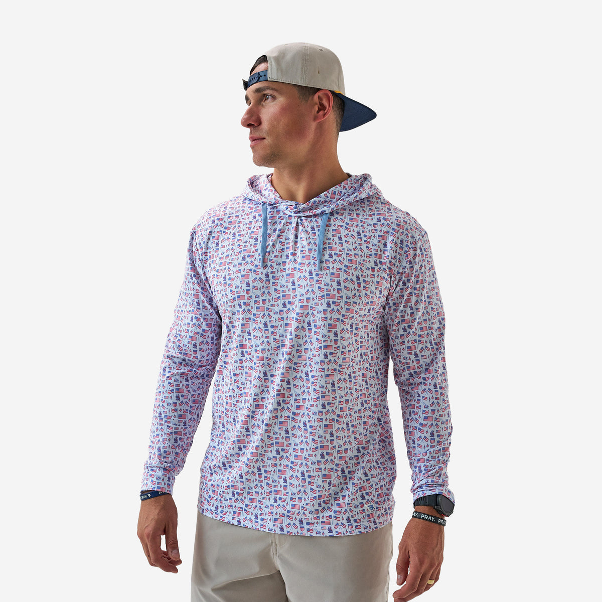 Burlebo Performance Hoodie - Old Glory shop-escape-outdoors