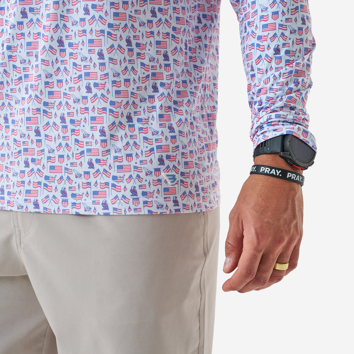 Burlebo Performance Hoodie - Old Glory shop-escape-outdoors