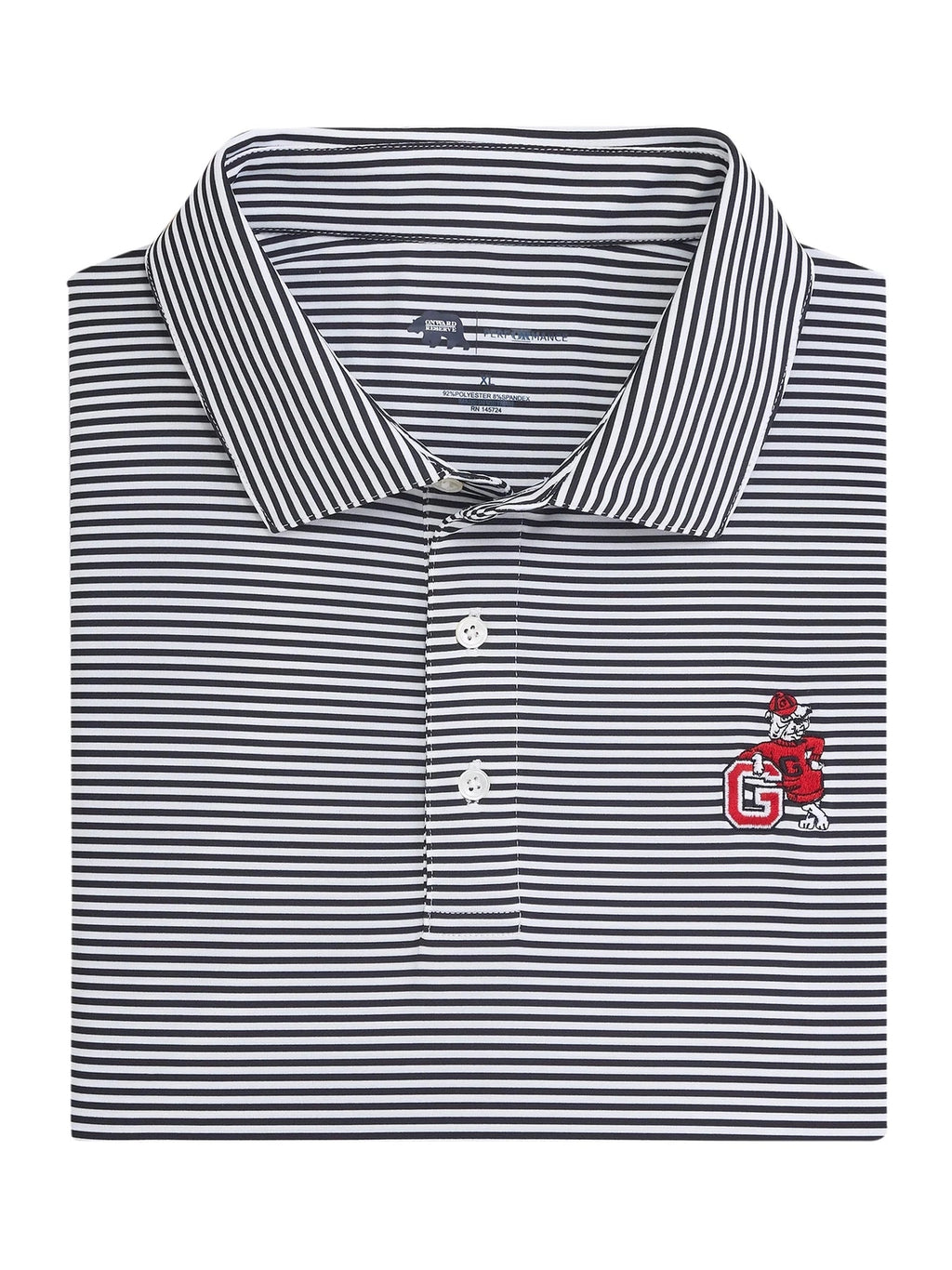 UGA G Dog Echo Stripe Performance Polo shop-escape-outdoors