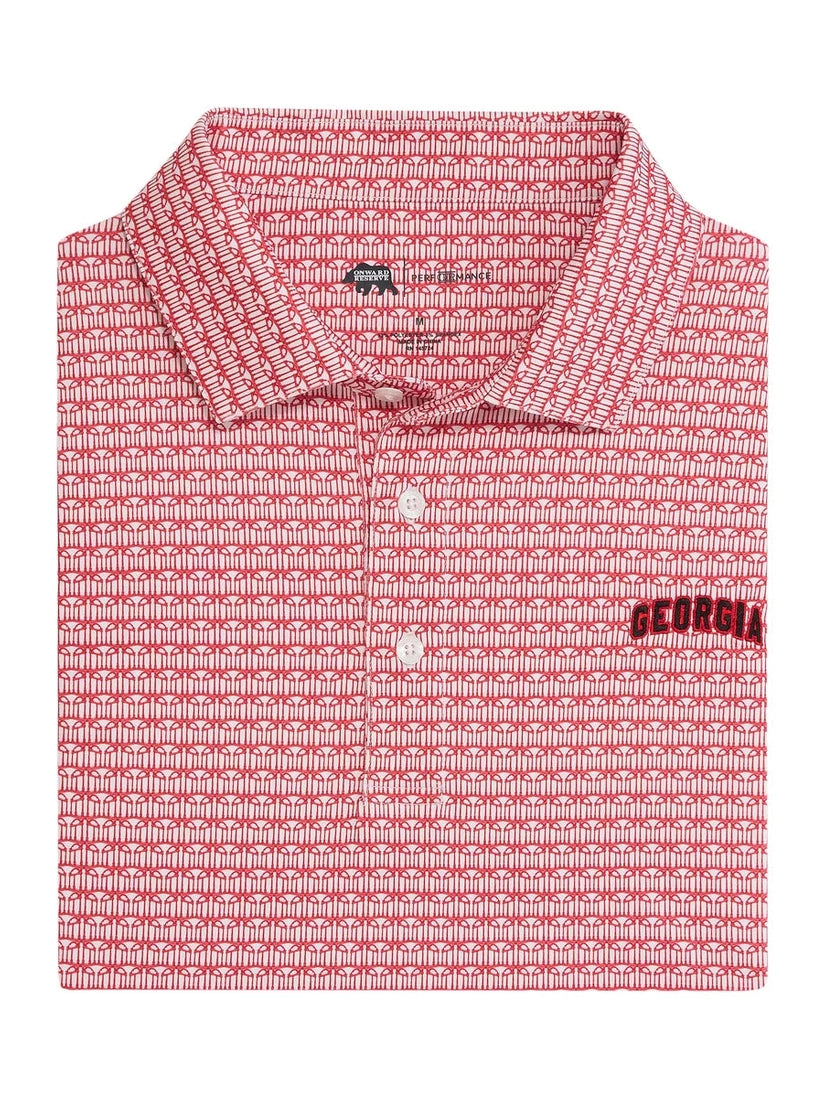 UGA Arches Printed Performance Polo - Shop Escape Outdoors