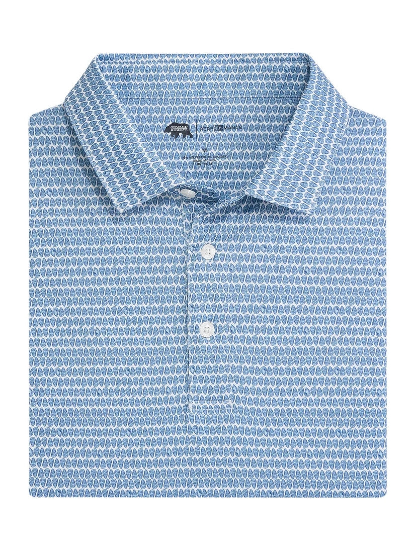On the Half Shell Printed Performance Polo - Shop Escape Outdoors