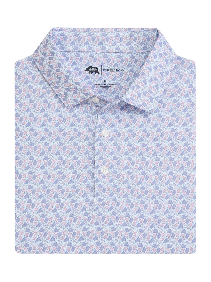 Low Country Printed Performance Polo - Shop Escape Outdoors