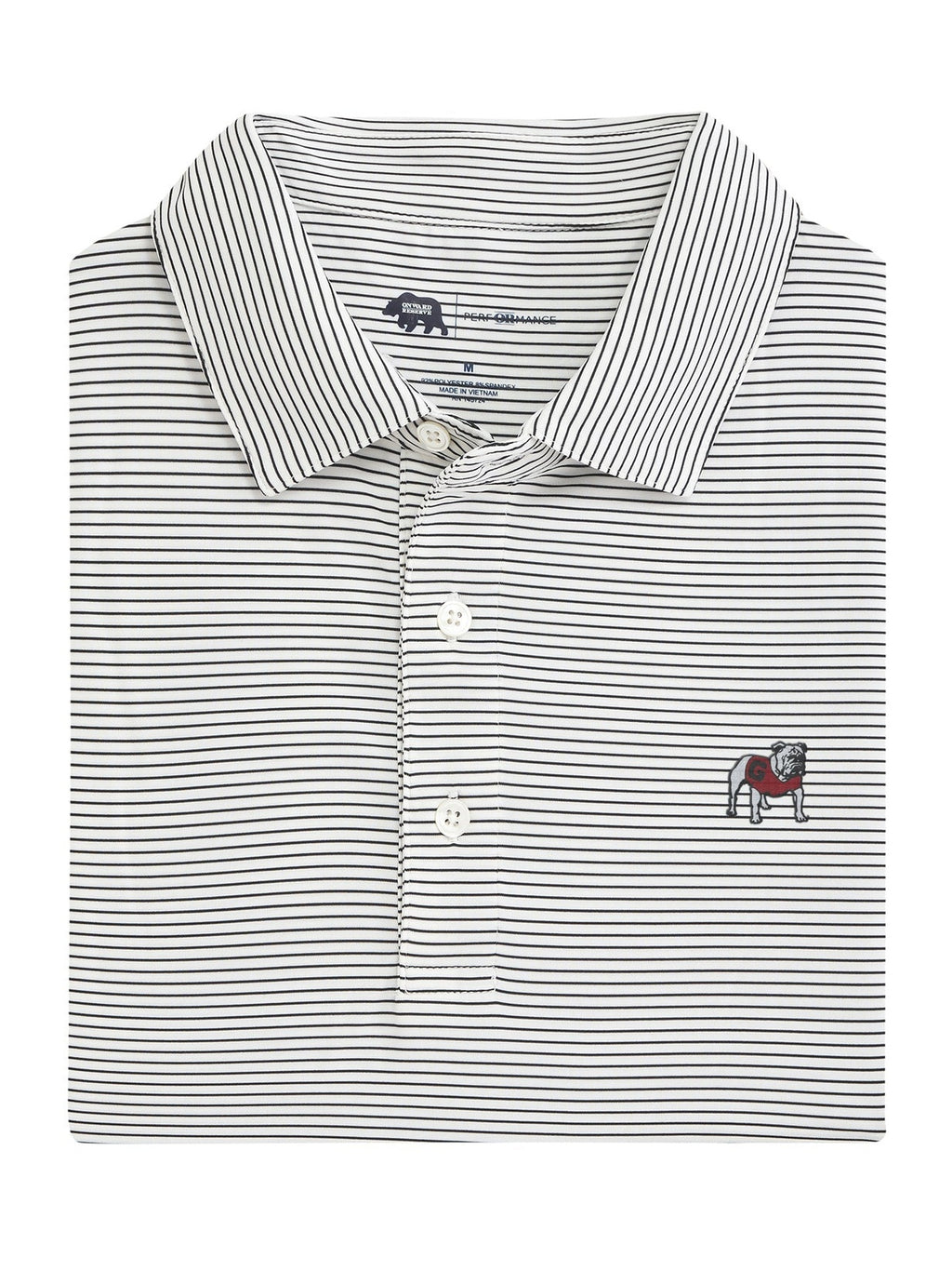 Birdie Stripe Standing Bulldog Polo shop-escape-outdoors