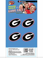 Georgia Gameday Temporary Face Tattoo shop-escape-outdoors