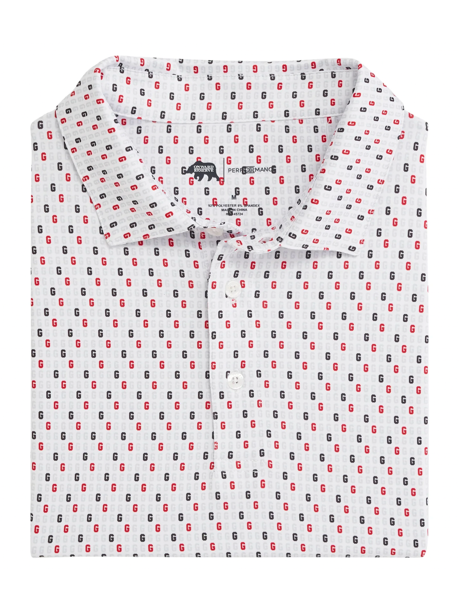 Vintage G Tossed Printed Performance Polo shop-escape-outdoors