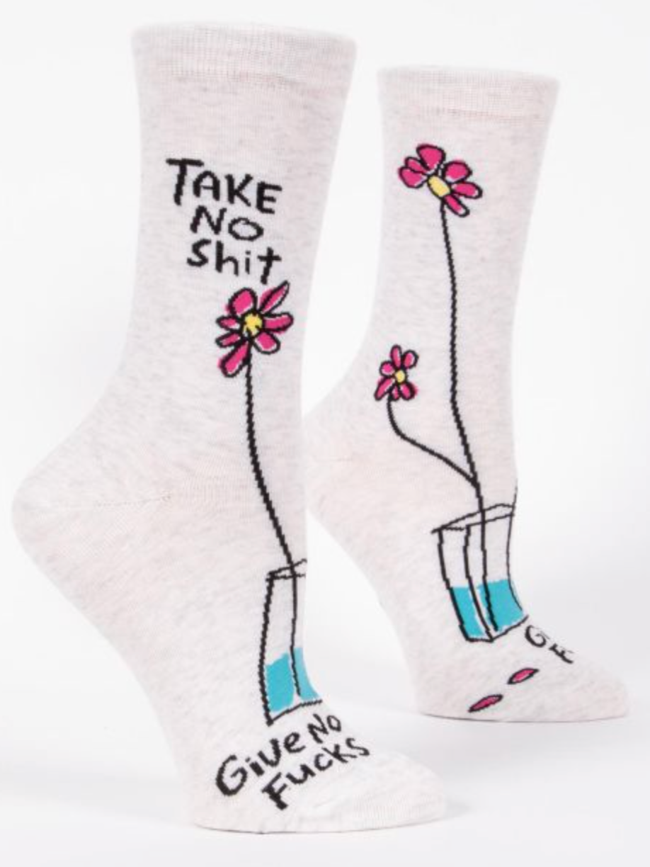 Women's Blue Q Crew Socks shop-escape-outdoors