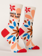 Women's Blue Q Crew Socks shop-escape-outdoors