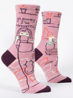 Women's Blue Q Crew Socks shop-escape-outdoors