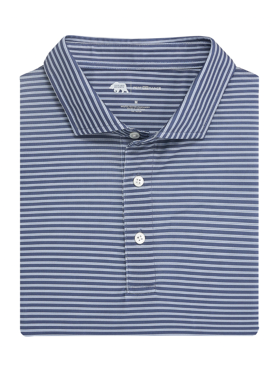 Trophy Stripe Performance Pique Polo shop-escape-outdoors